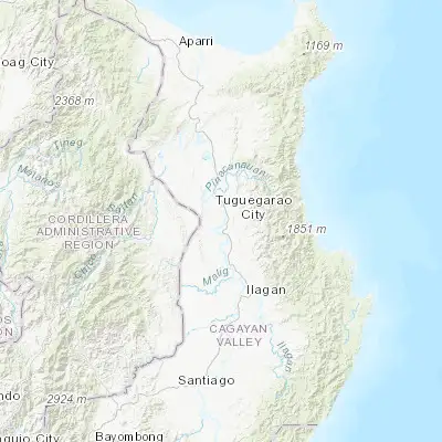 Map showing location of Calamagui East (17.488150, 121.768450)