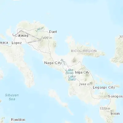 Map showing location of Camaligan (13.622400, 123.166700)