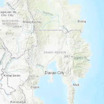 Map showing location of Cambanugoy (7.541300, 125.755300)