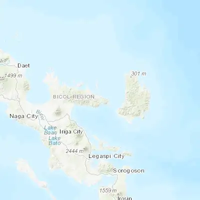 Map showing location of Caramoan (13.770700, 123.863100)