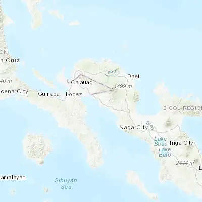 Map showing location of Catabangan (13.877700, 122.661500)