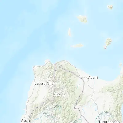 Map showing location of Claveria (18.607420, 121.083220)