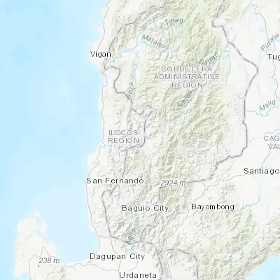 Map showing location of Comillas Norte (16.959000, 120.746900)