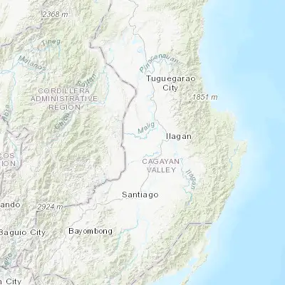 Map showing location of Cullalabo del Sur (17.102670, 121.703940)