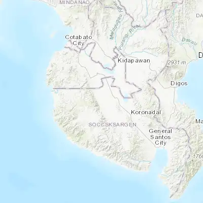 Map showing location of Daguma (6.603450, 124.570200)