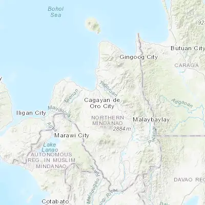 Map showing location of Damilag (8.354720, 124.812220)