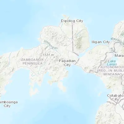 Map showing location of Danlugan (7.891390, 123.372780)