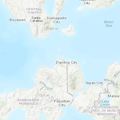 Map showing location of Dapitan (8.656100, 123.422700)