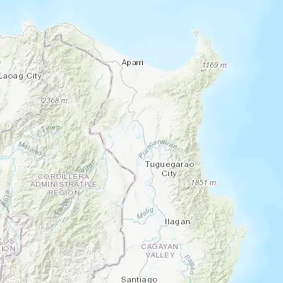 Map showing location of Dassun (17.745170, 121.711370)
