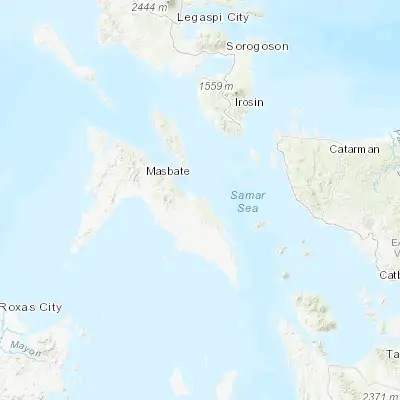 Map showing location of Dimasalang (12.192300, 123.859200)