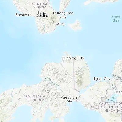 Map showing location of Dipolog (8.566970, 123.334710)