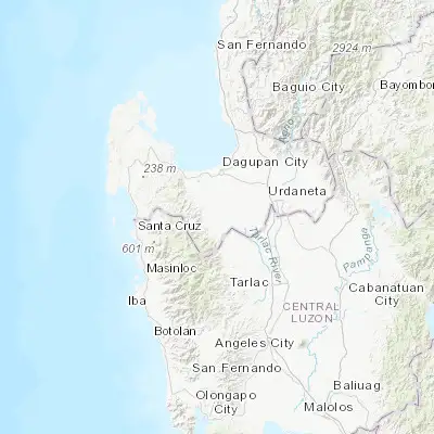 Map showing location of Dorongan Punta (15.814760, 120.322660)