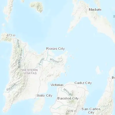 Map showing location of Dulangan (11.456100, 122.955700)