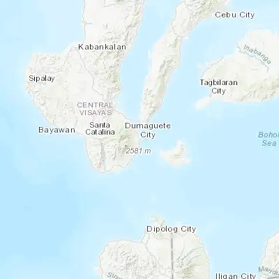 Map showing location of Dumaguete (9.307220, 123.302610)
