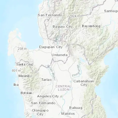 Map showing location of Esmeralda (15.867220, 120.715000)