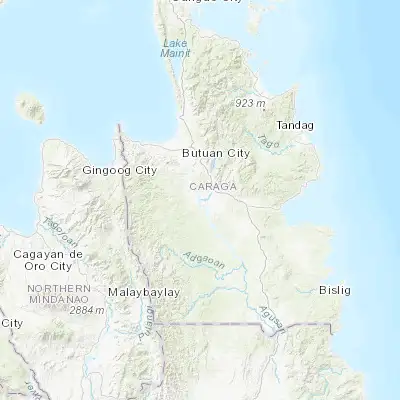 Map showing location of Esperanza (8.676940, 125.646940)