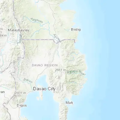 Map showing location of Gabi (7.621500, 126.092000)