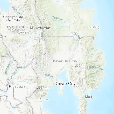Map showing location of Gabuyan (7.608060, 125.668890)