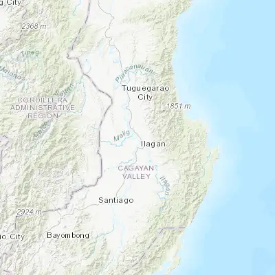 Map showing location of Ganapi (17.201740, 121.865240)