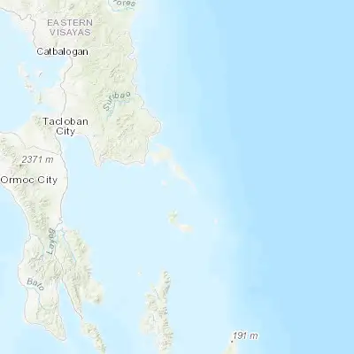 Map showing location of Guiuan (11.030880, 125.723420)