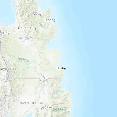 Map showing location of Hinatuan (8.372220, 126.334170)