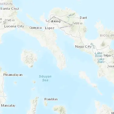 Map showing location of Ibabang Tayuman (13.404200, 122.516500)
