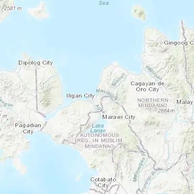 Map showing location of Iligan (8.228900, 124.243440)