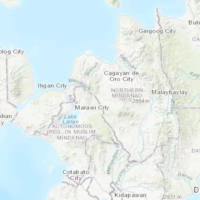 Map showing location of Indulang (8.090280, 124.584440)