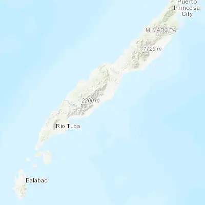 Map showing location of Ipilan (8.843060, 117.903330)