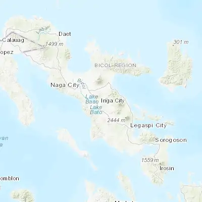 Map showing location of Iriga City (13.432400, 123.411500)