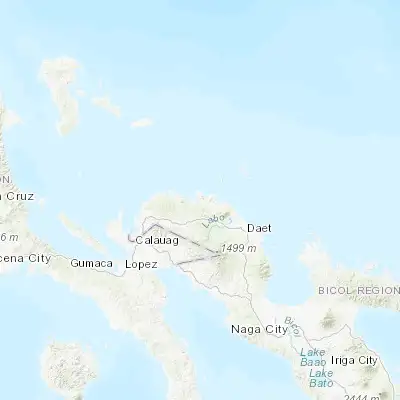 Map showing location of Jose Pañganiban (14.290600, 122.691700)