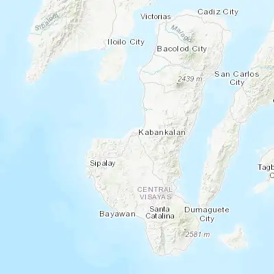 Map showing location of Kabankalan (9.983900, 122.814230)