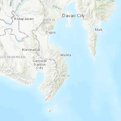 Map showing location of Kinangan (6.301390, 125.585000)