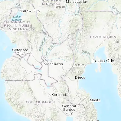 Map showing location of Labu-o (7.114170, 125.045280)