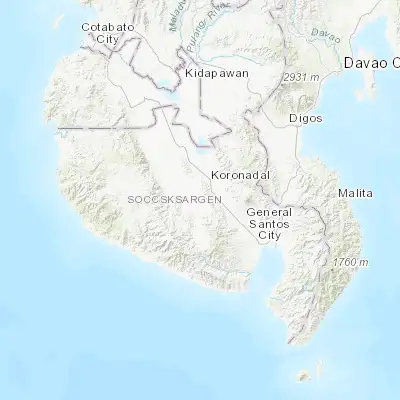 Map showing location of Lamba (6.350250, 124.819740)