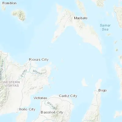 Map showing location of Lantangan (11.588200, 123.325600)