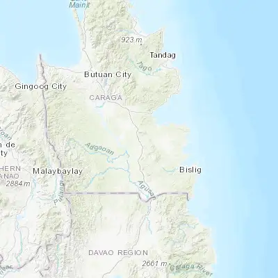 Map showing location of Lapinigan (8.420560, 125.982500)