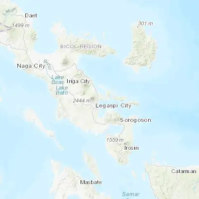 Map showing location of Libog (13.234900, 123.777800)