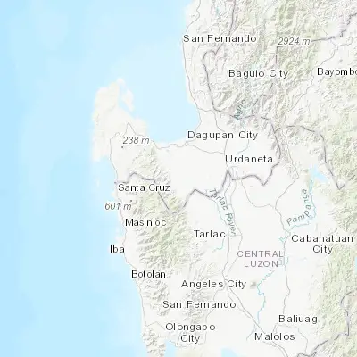 Map showing location of Linmansangan (15.829800, 120.295930)