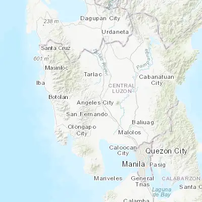 Map showing location of Mabalacat City (15.223030, 120.571170)