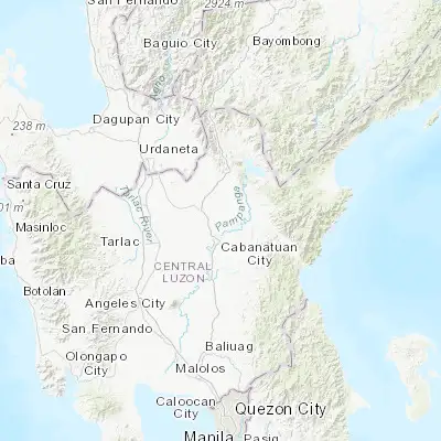 Map showing location of Mabini (15.600000, 120.983330)