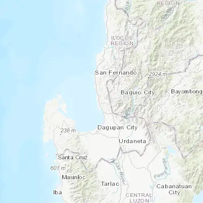 Map showing location of Macalva Norte (16.348500, 120.386600)