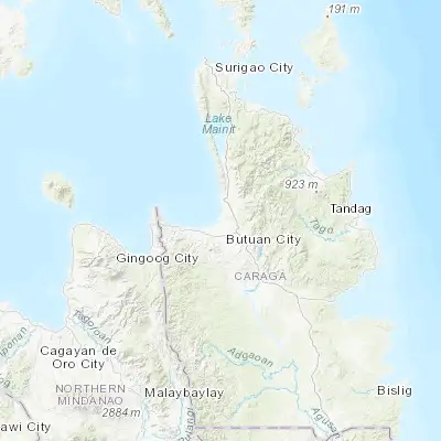 Map showing location of Magallanes (9.020000, 125.517220)