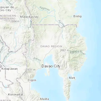 Map showing location of Magugpo Poblacion (7.447500, 125.804600)