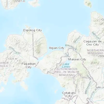 Map showing location of Maigo (8.161300, 123.958300)