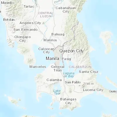 Map showing location of Makati City (14.550270, 121.032690)