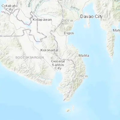 Map showing location of Malandag (6.310300, 125.247560)
