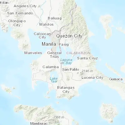 Map showing location of Mamatid (14.234900, 121.159020)