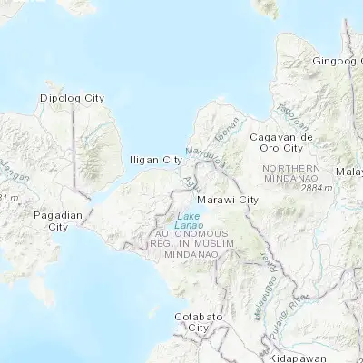 Map showing location of Mamungan (8.117220, 124.218610)