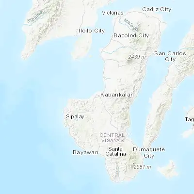 Map showing location of Manalad (10.005600, 122.776900)